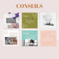 Templates Canva pour coachs en santé – visuels apaisants et inspirants