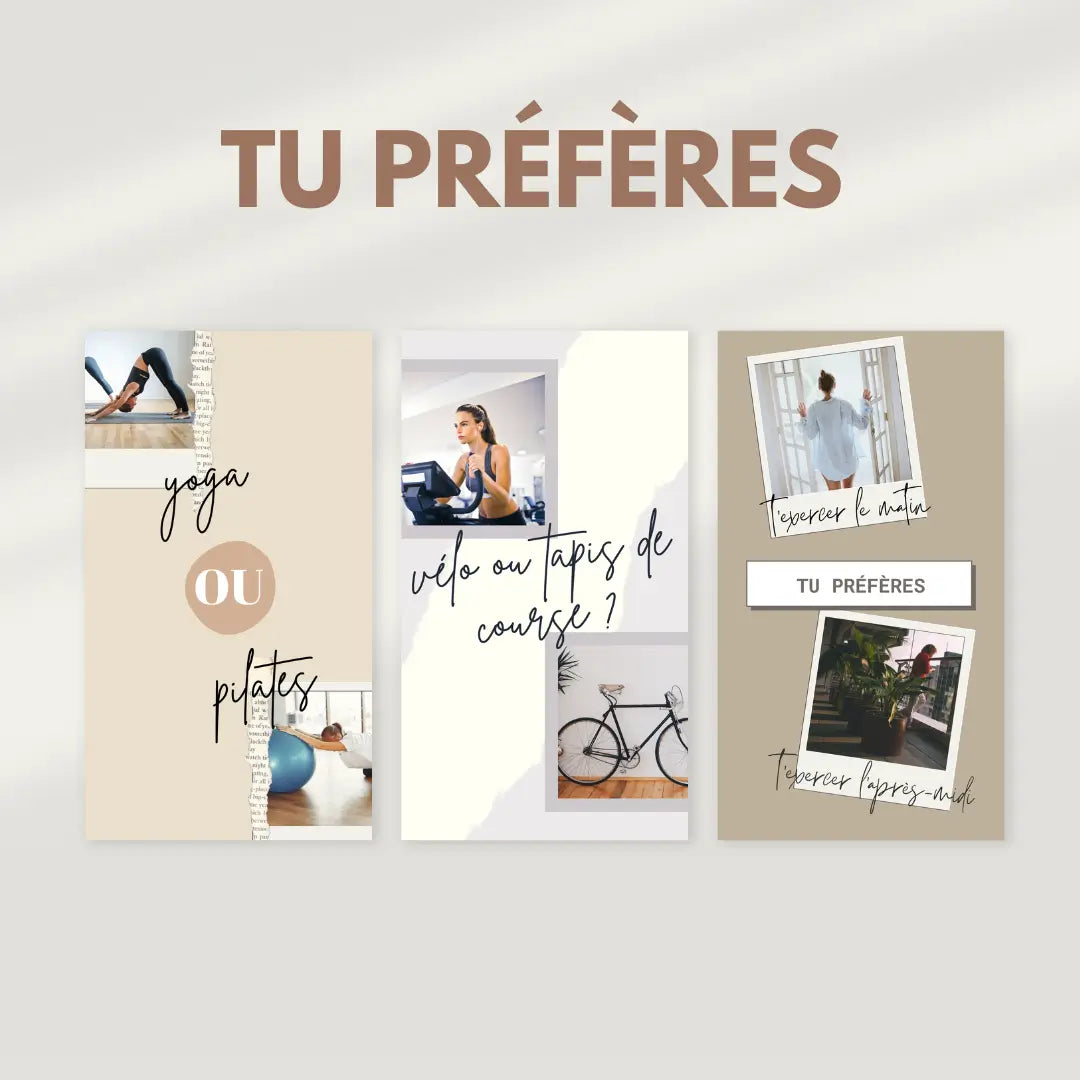 Templates Canva verticals – contenu motivant pour coachs et influenceurs fitness et sport
