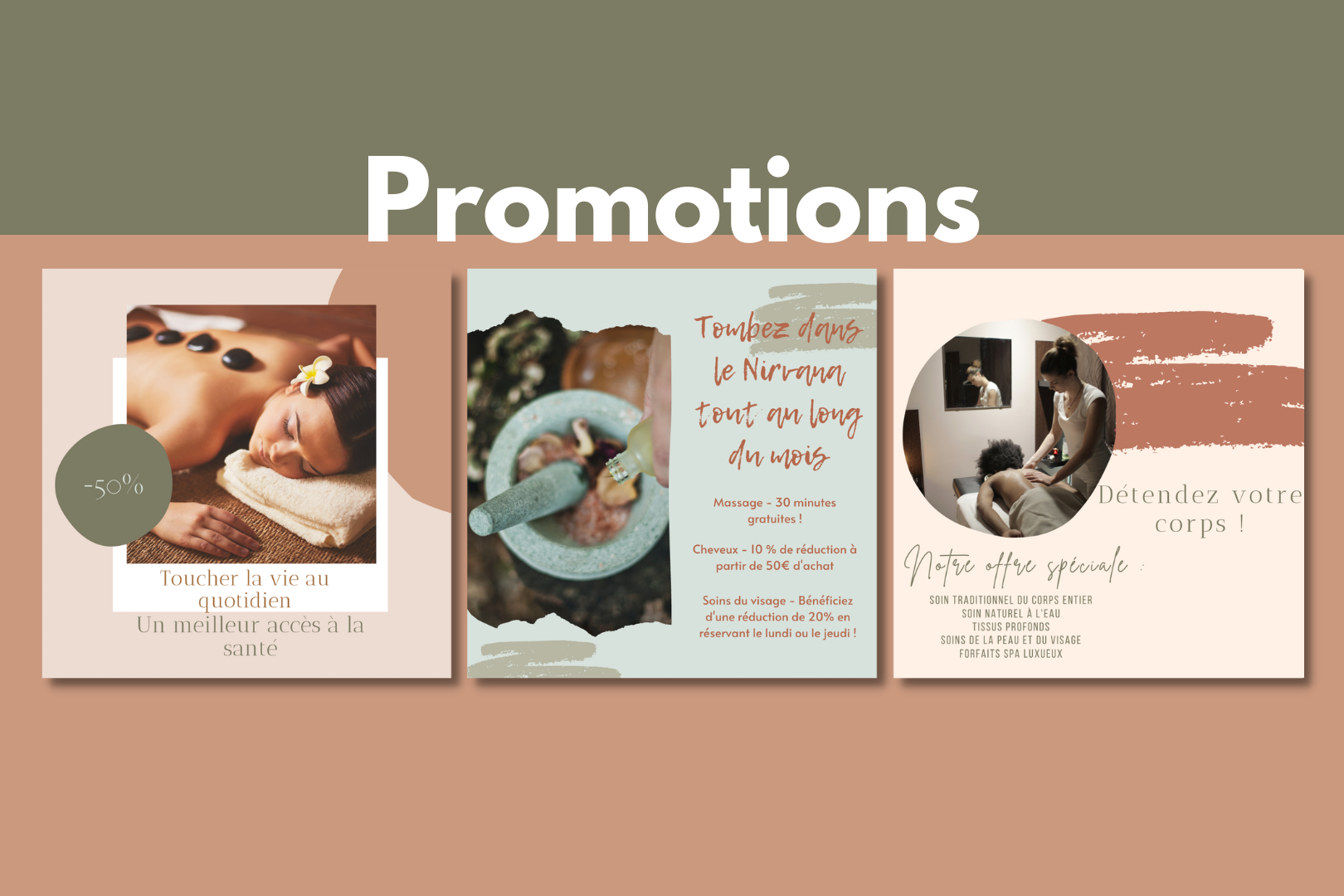Templates Canva soins corporels – questions engageantes et conseils bien-être