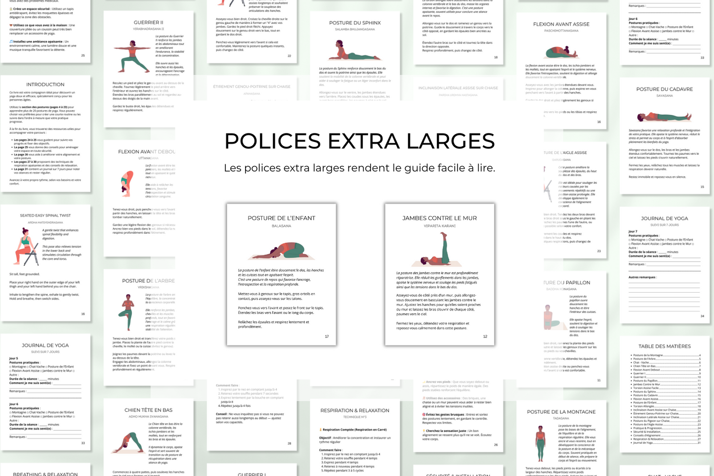 PDF yoga senior à télécharger, comprenant postures de yoga, techniques de respiration et programme bien-être à suivre chez soi