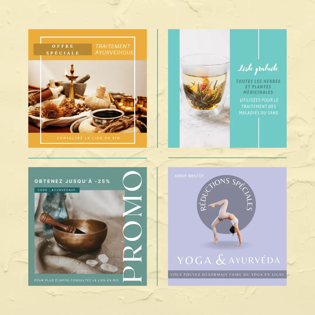 Ayurveda templates pour les profs de yoga