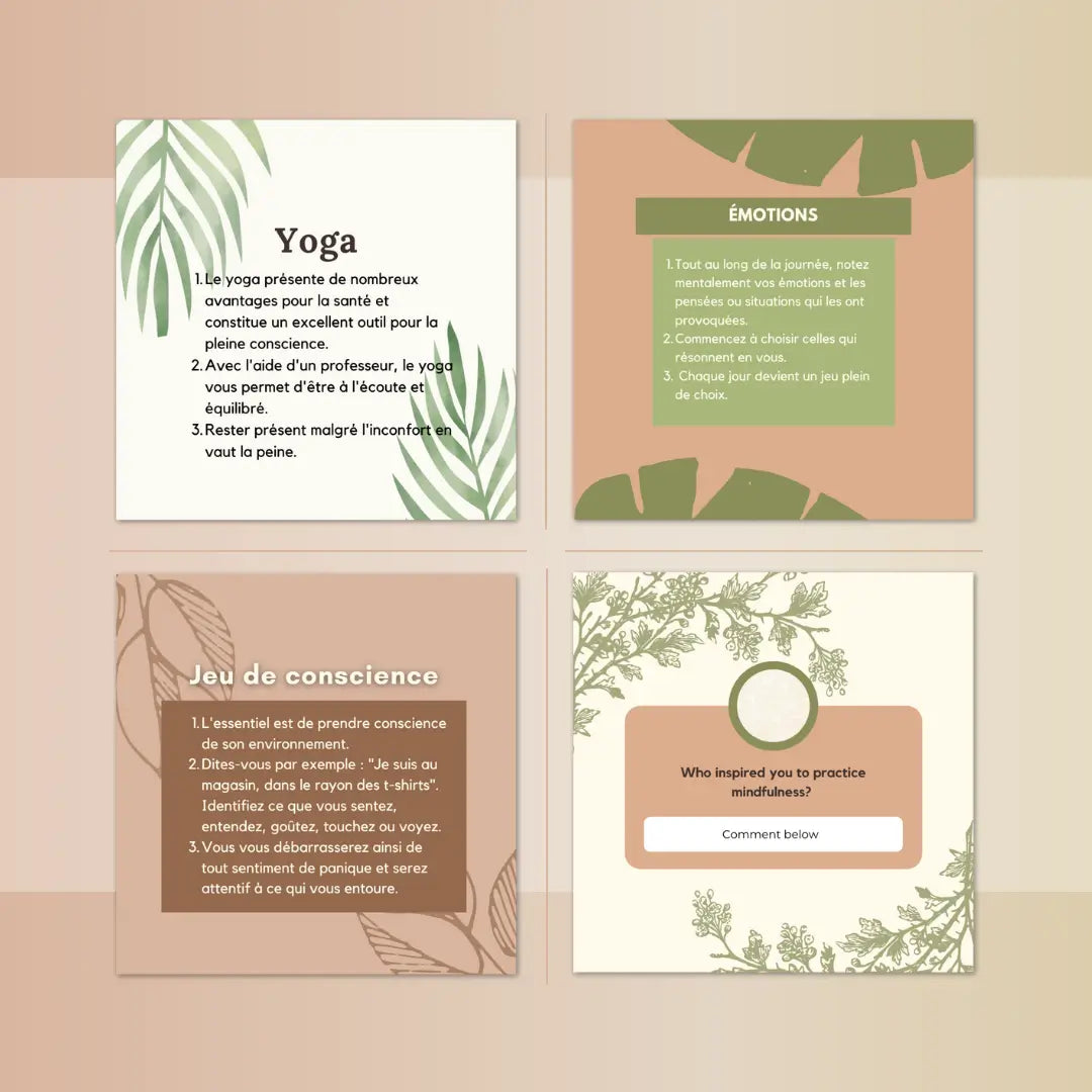 Visuels pour profs de yoga