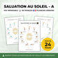 Affiche imprimable Salutation au Soleil A – yoga PDF en français