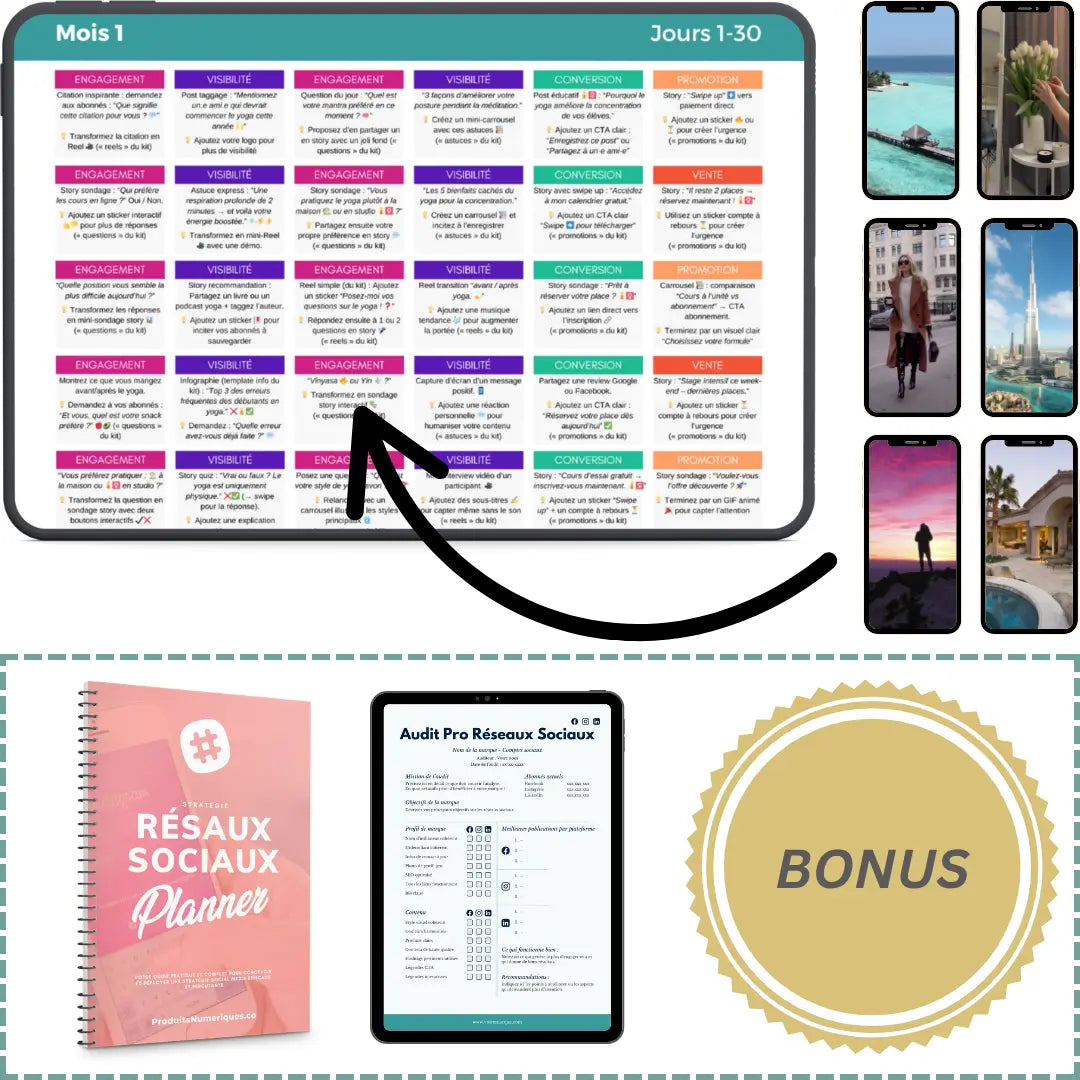Calendrier 365 - Kit Stratégie Réseaux Sociaux