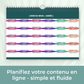 Planning social media annuel vierge pour organiser un an de contenu