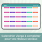Calendrier social media à remplir pour programmer vos idées de contenu