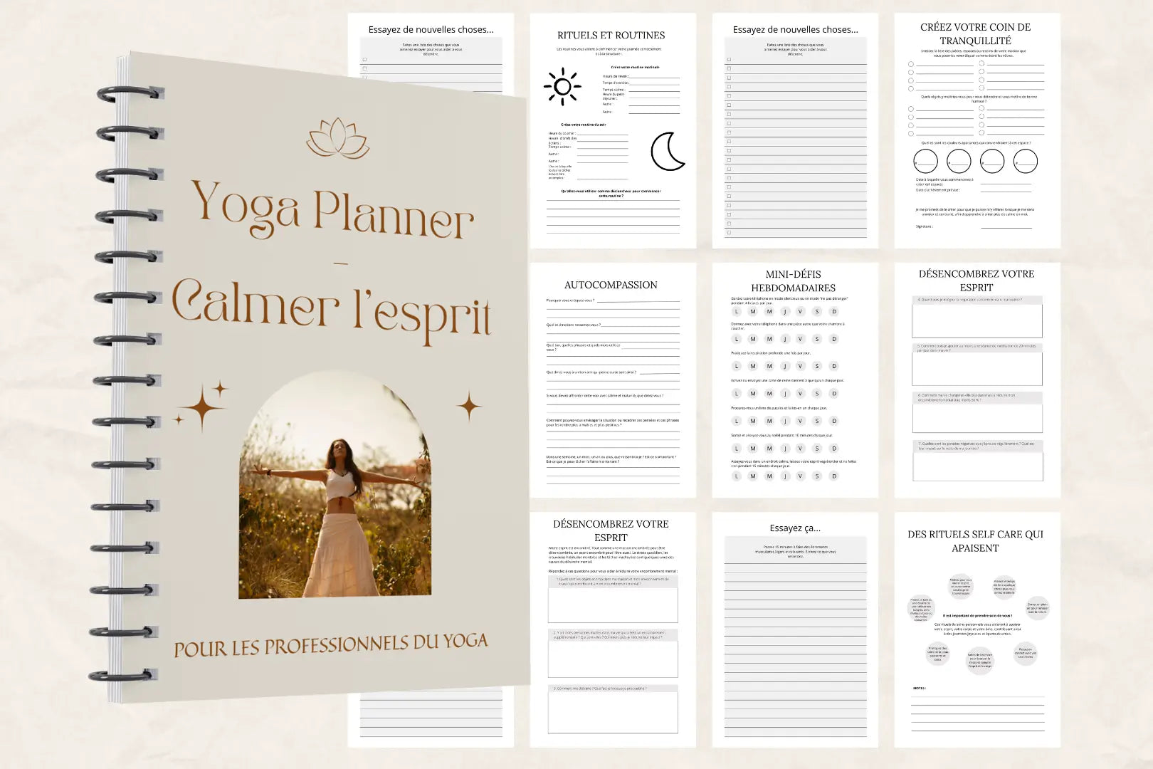 PLanner avec routine matinale et du soir pour structurer la journée et apaiser l’esprit