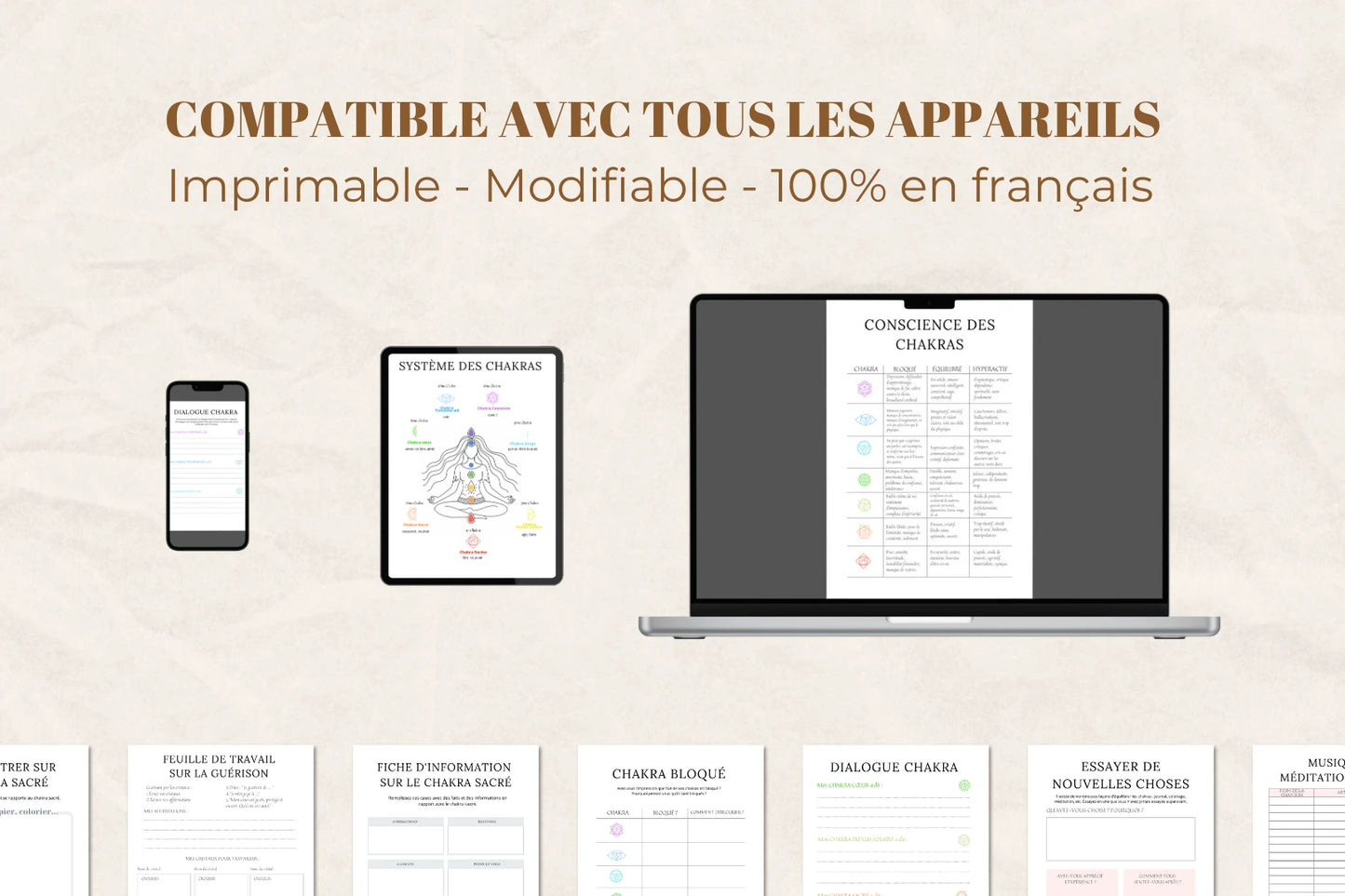Planning des chakras pour les studios yoga en France