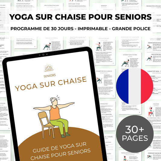 Yoga sur chaise pour seniors débutants en français PDF