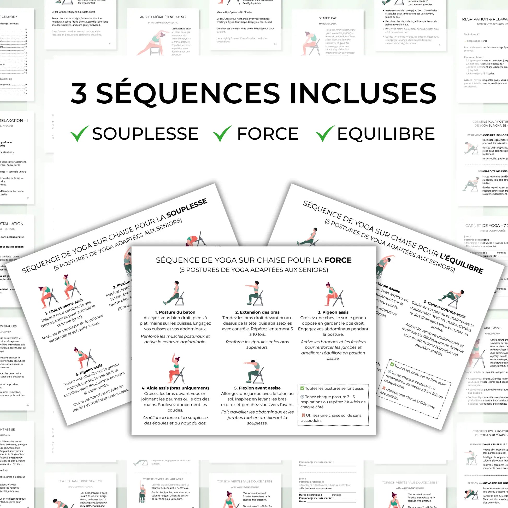 Programme de yoga sur chaise PDF avec postures adaptées