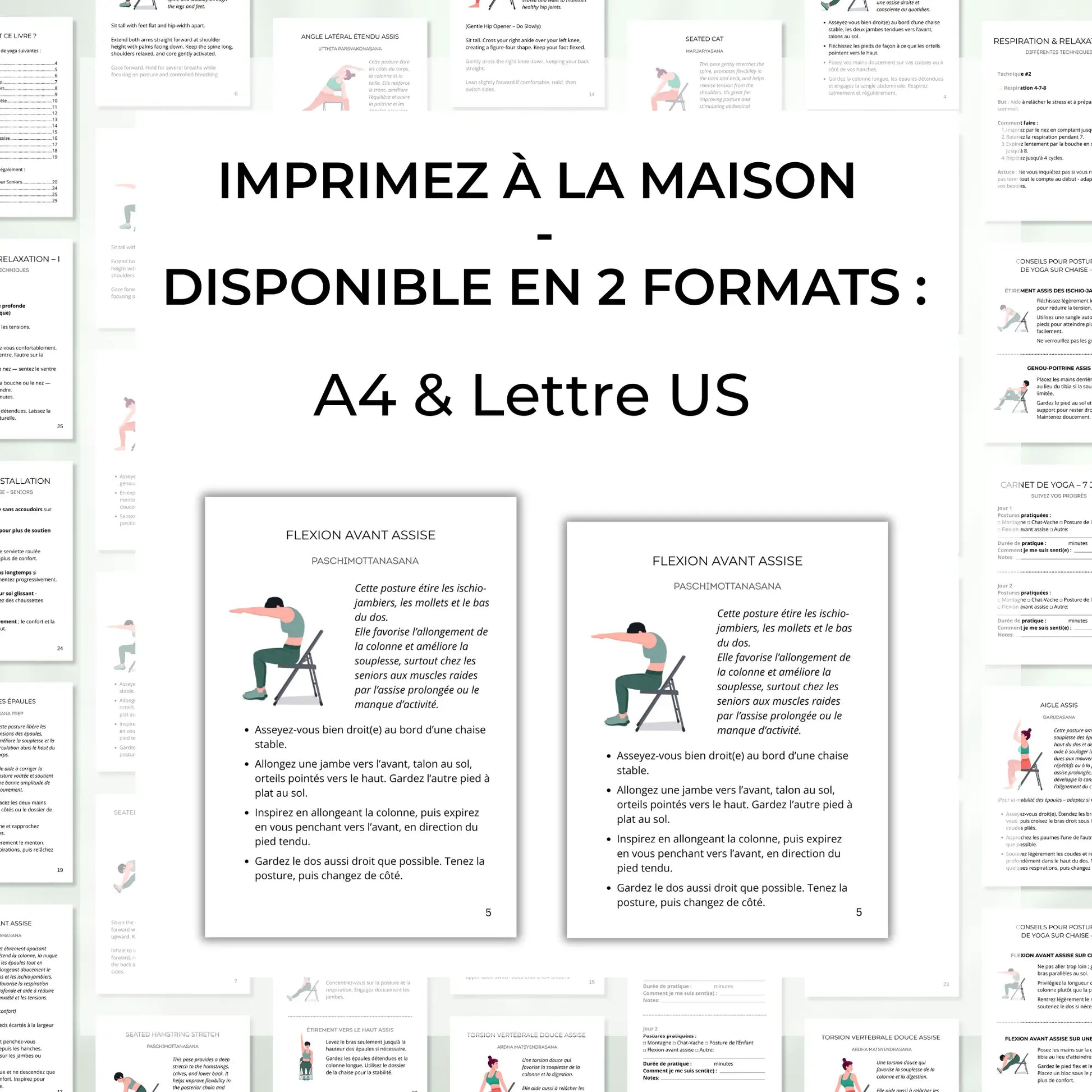 Postures de yoga assis dynamiques pour débutants et seniors