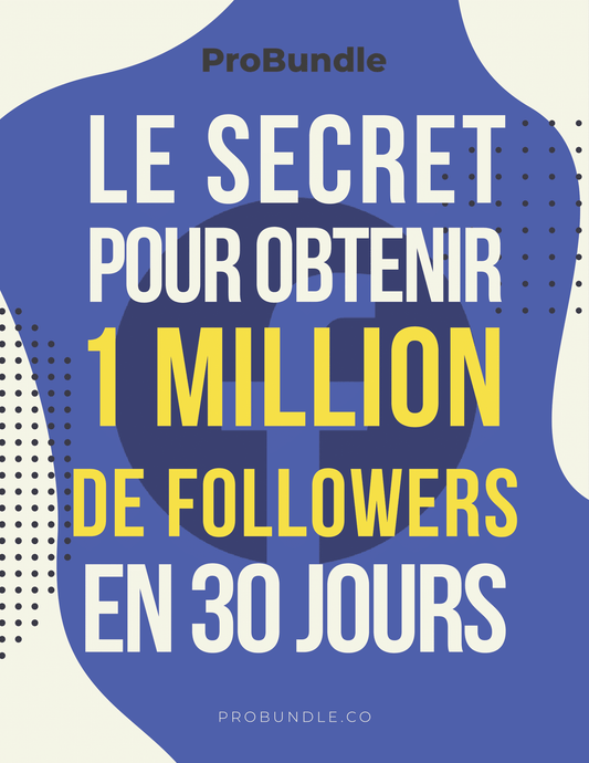 eBook Facebook en français – atteindre 1 million de followers en 30 jours