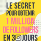 eBook Instagram en français – atteindre 1 million de followers en 30 jours