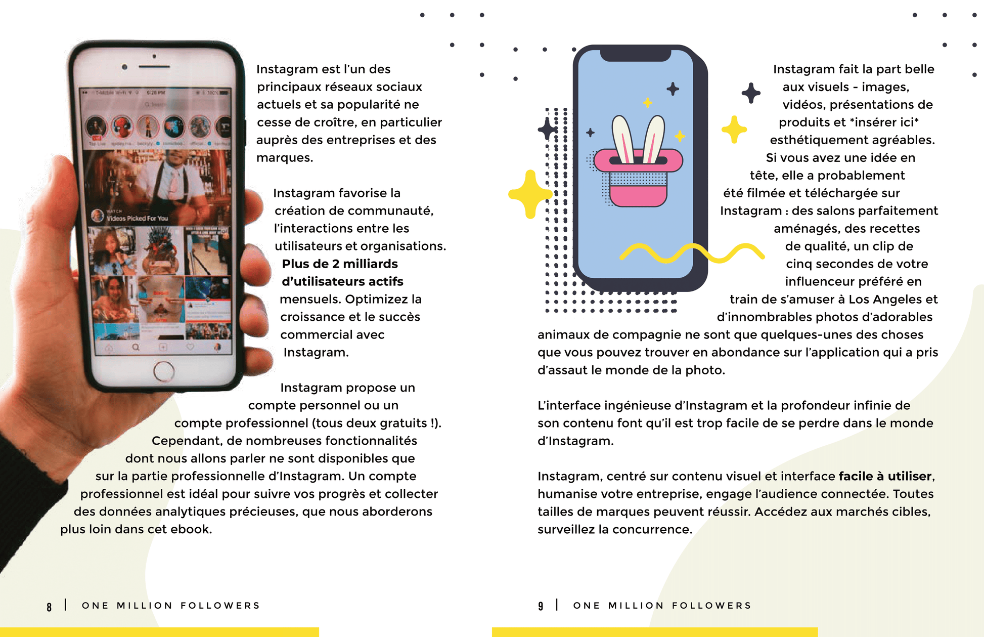 Contenu francophone marketing digital – ebook pour influenceurs Instagram