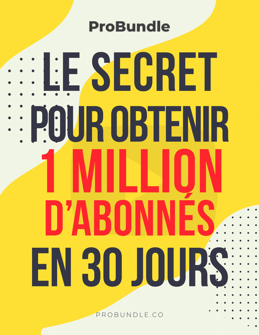 eBook en français sur YouTube – atteindre 1 million d’abonnés en 30 jours