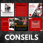 Visuels salle de sport modifiables – pack Canva fitness dynamique