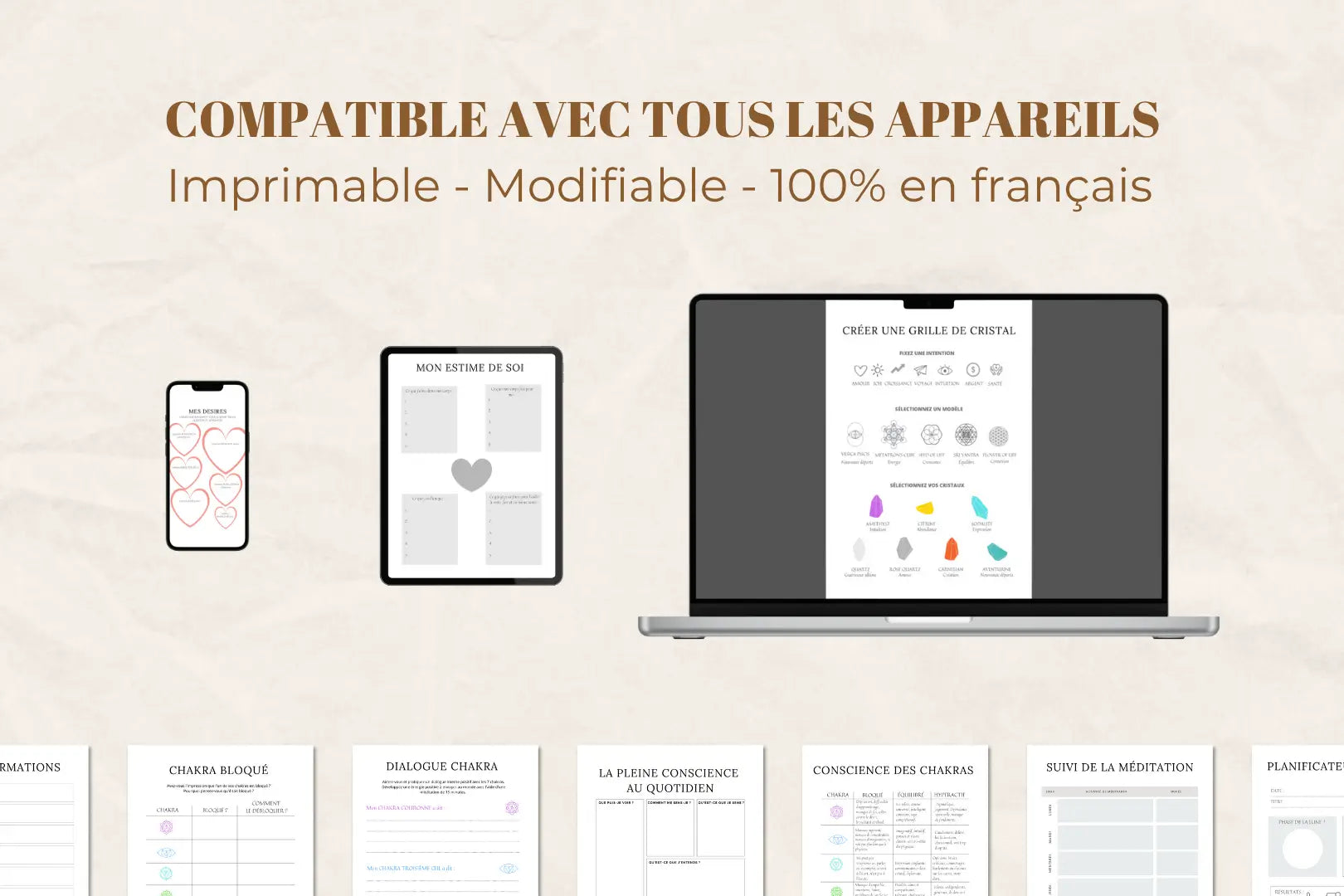 Journal de spiritualité - compatible avec les ordinateurs, tablets et télephones