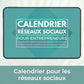Calendrier vierge 2025 pour planifier les publications sur les réseaux sociaux
