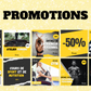 Visuels pour coachs sportifs – citations, questions et promos fitness
