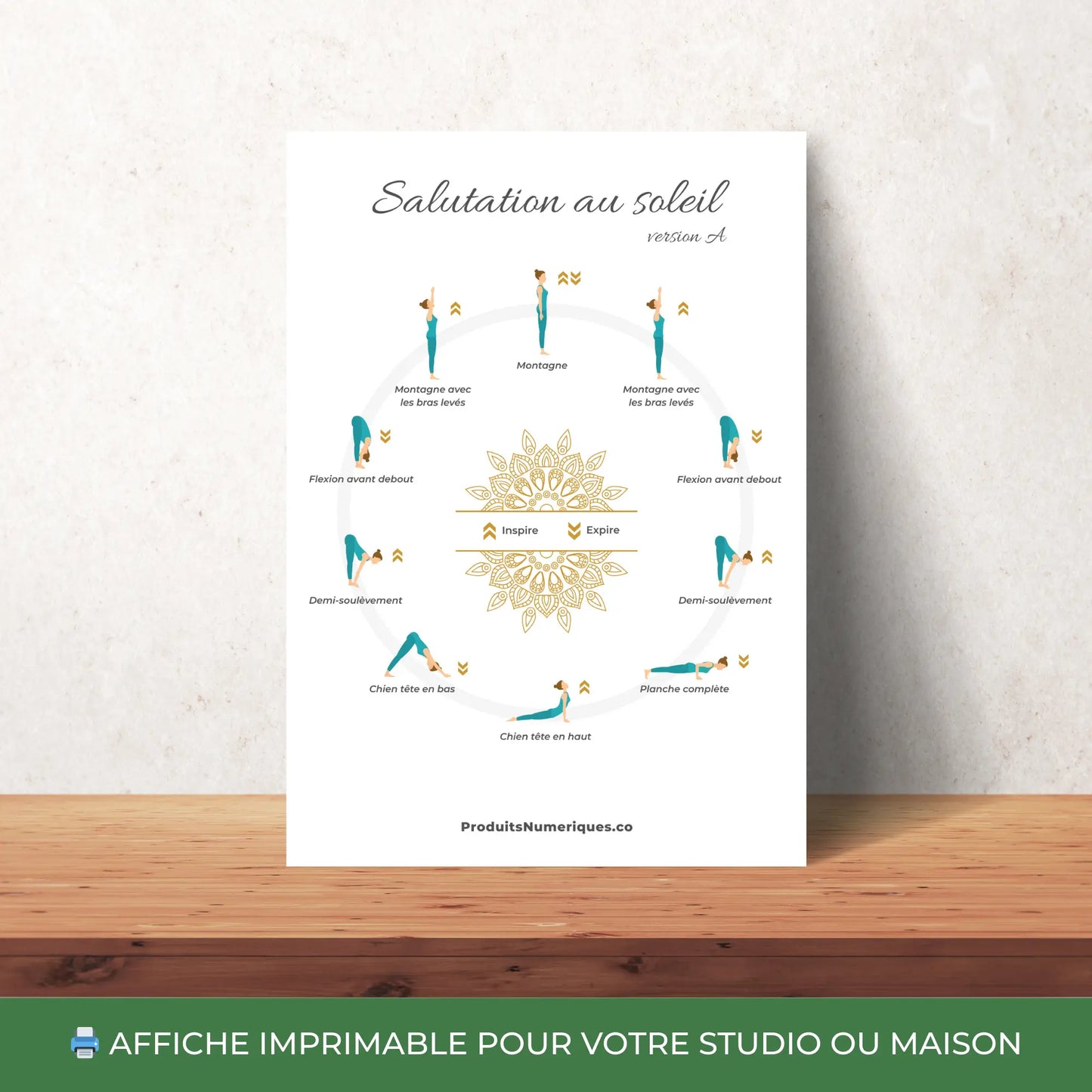 Séquence complète de yoga Salutation au Soleil A en français