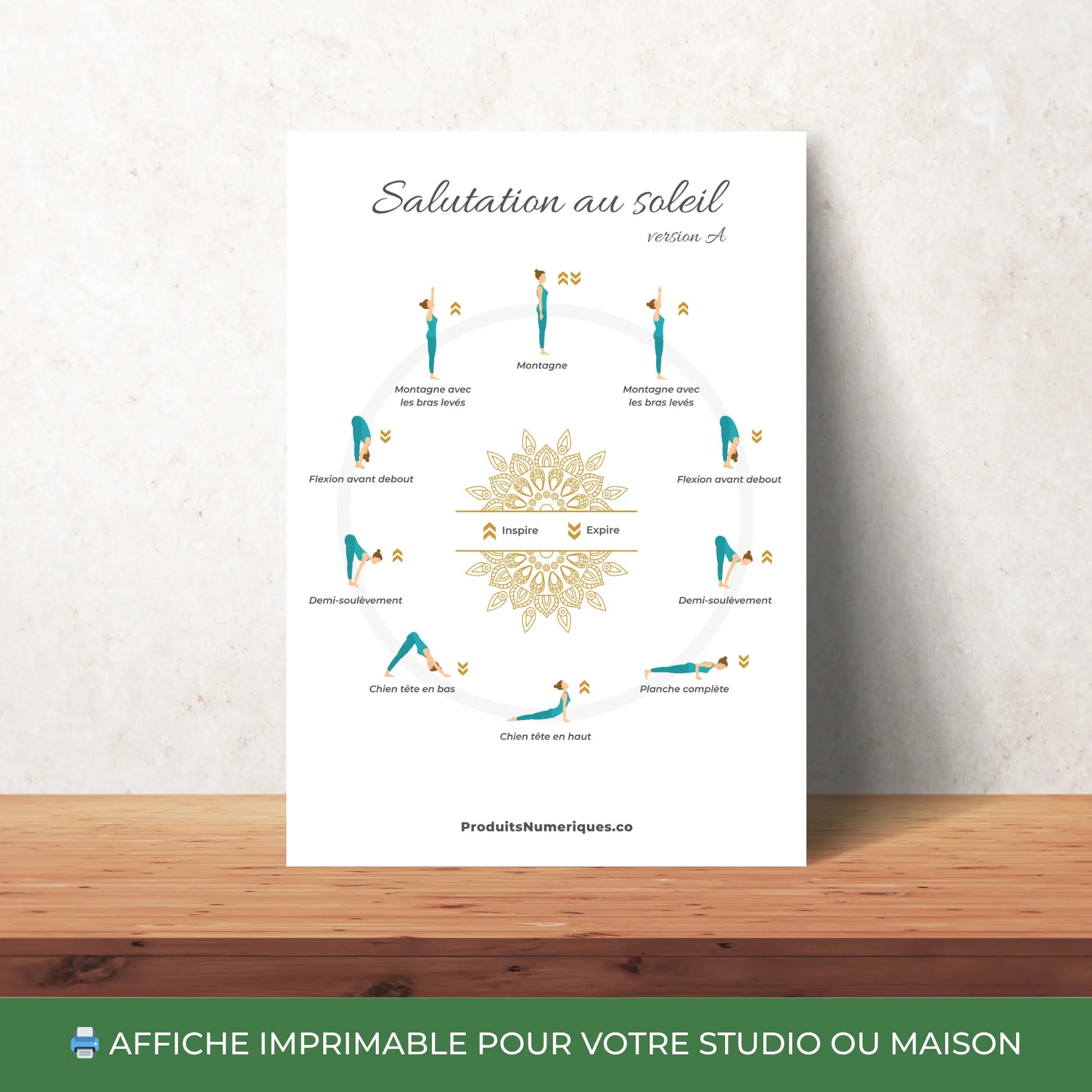 Séquence complète de yoga Salutation au Soleil A en français