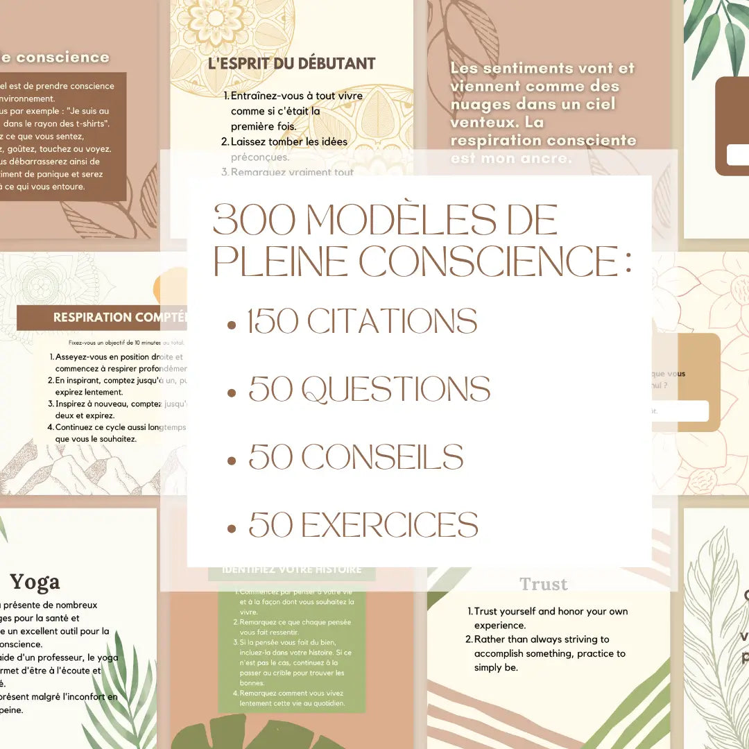 Templates de pleine conscience en français