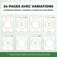 32 pages Salutation au Soleil avec variations de postures