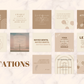 Templates Canva pour retraites et cours de yoga – visuels doux et inspirants