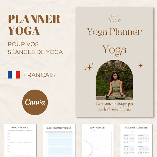 Planner yoga pour les professionels de yoga et méditation